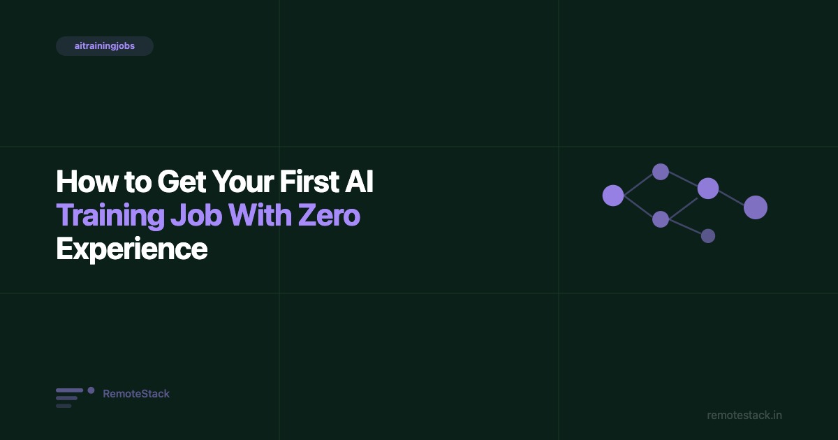 How to Get Your First AI Training Job With Zero Experience