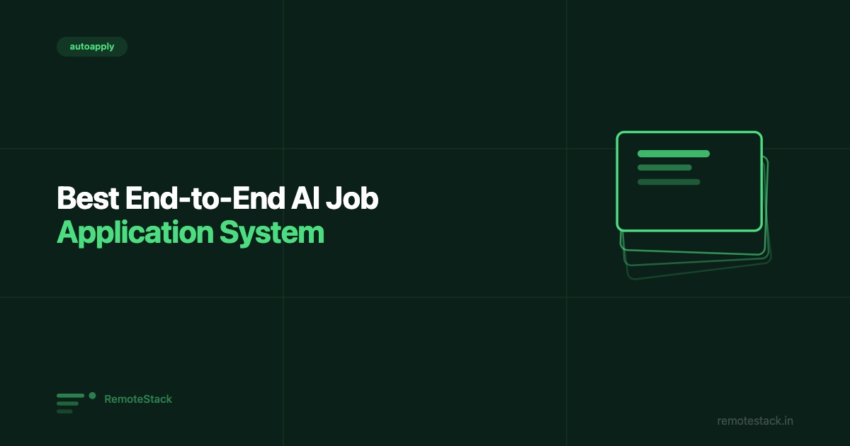 Best End-to-End AI Job Application System