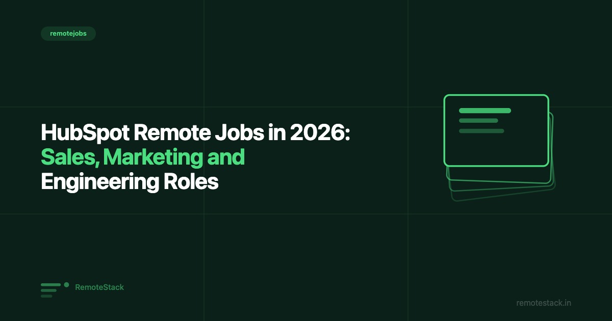 HubSpot Remote Jobs in 2026: Sales, Marketing and Engineering Roles