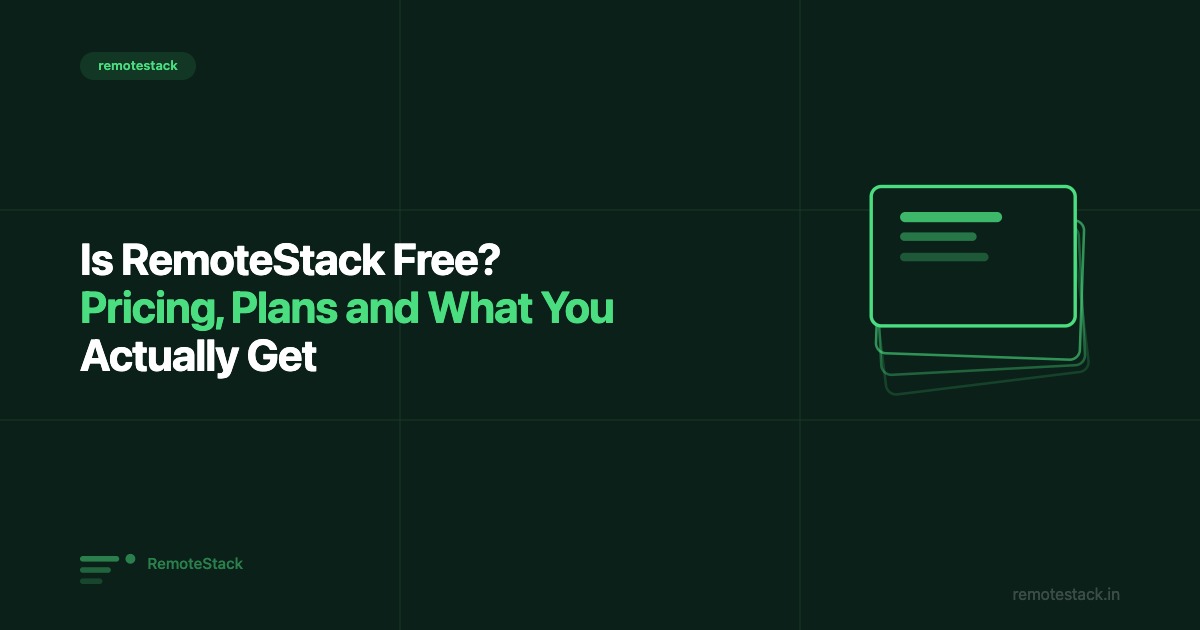 Is RemoteStack Free? Pricing, Plans and What You Actually Get