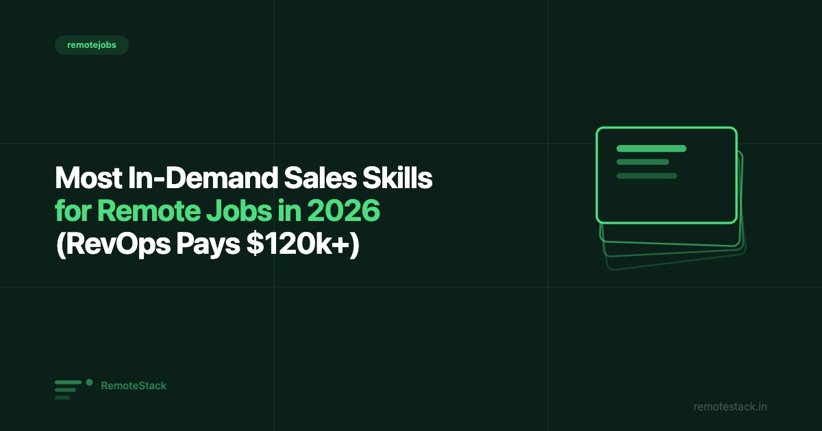 Most In-Demand Sales Skills for Remote Jobs in 2026 (RevOps Pays $120k+)