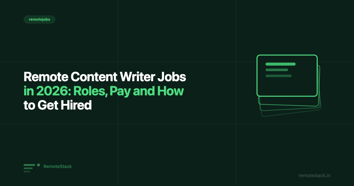 Remote Content Writer Jobs in 2026: Roles, Pay and How to Get Hired