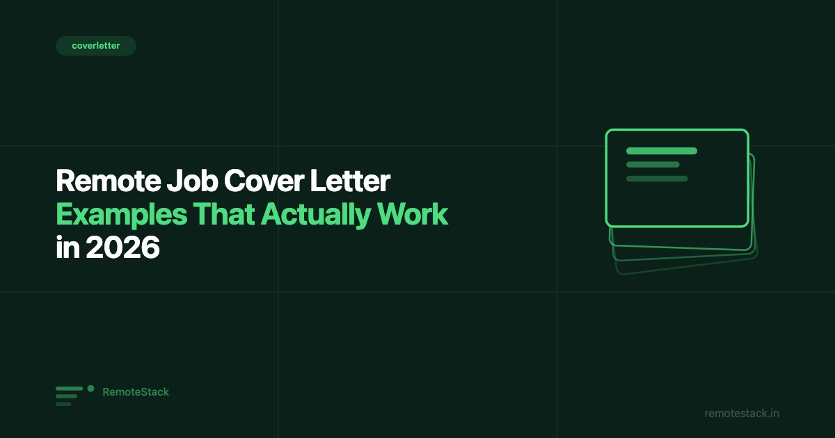 Remote Job Cover Letter Examples That Actually Work in 2026