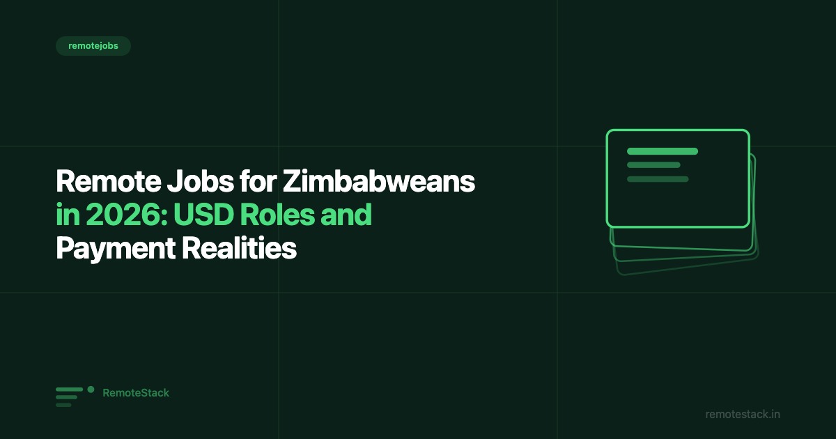 Remote Jobs for Zimbabweans in 2026: USD Roles and Payment Realities